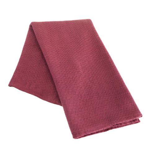 SURİ MİNİ WAFFLE EŞTEMAL RUSTİK BORDO resmi