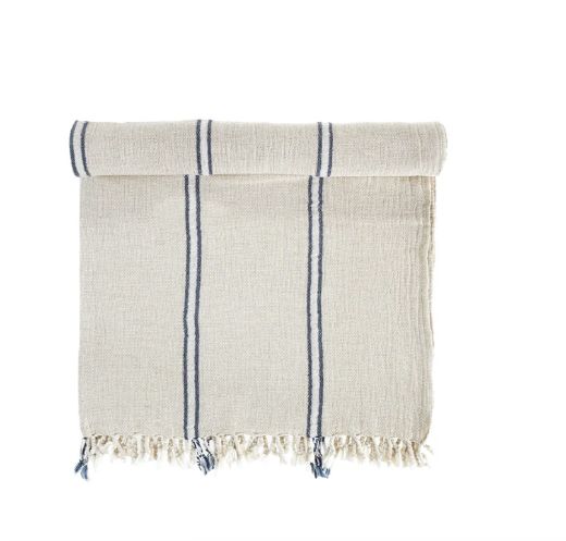 SMYRNA PEŞTEMAL OFF WHİTE-LACİVERT resmi