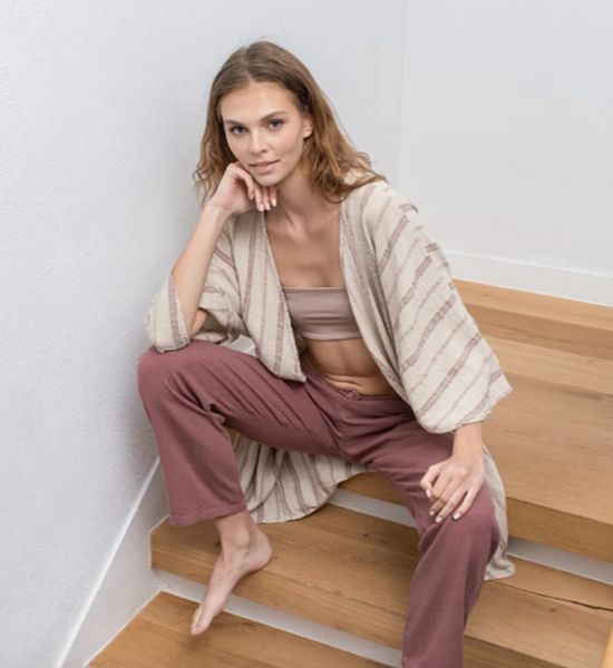 MUNA ELBİSE RUSTİK BORDO resmi