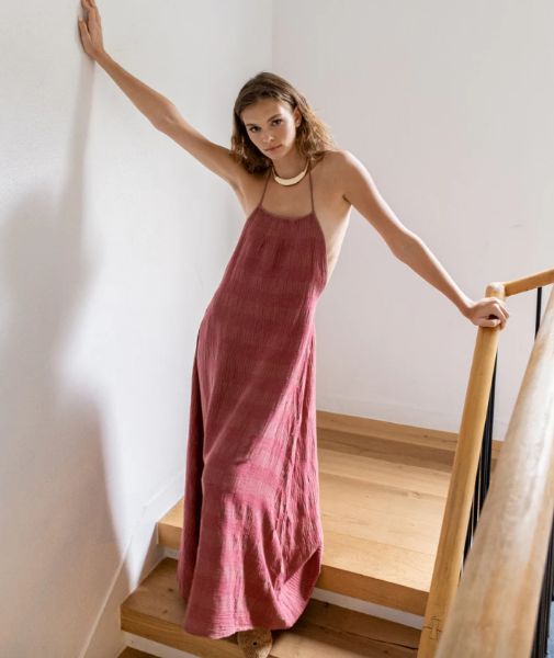 MARİSA ELBİSE RUSTİK BORDO resmi