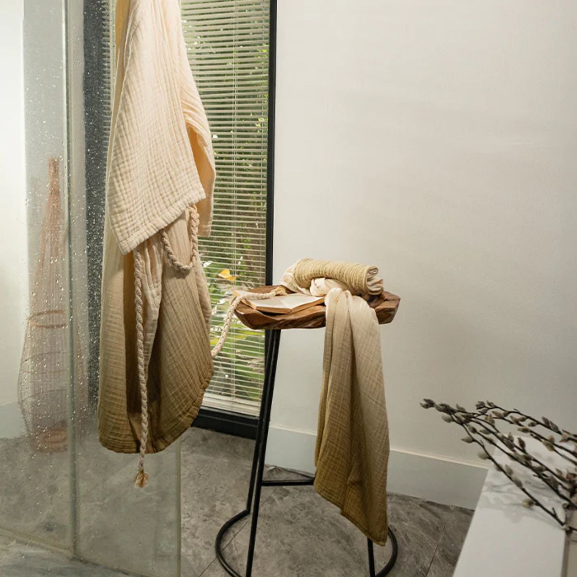 DEGRADE MÜSLİN PEŞKİR LİME YEŞİL resmi