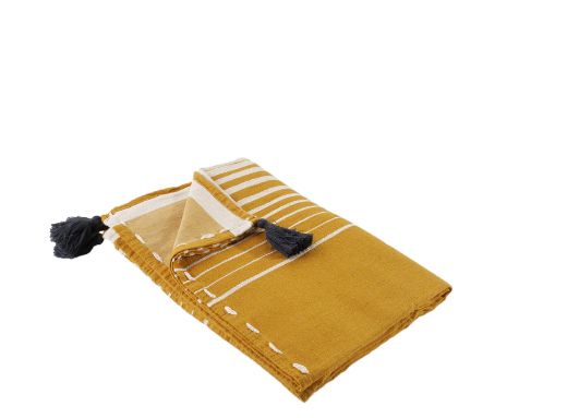 HAZAL YATAK ÖRTÜSÜ MANGO SARI resmi