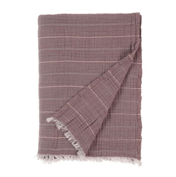 MILENA YATAK ÖRTÜSÜ T0118 KAHVE/PUDRA resmi