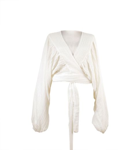 SELENE CROP T0286 OFFWHITE resmi