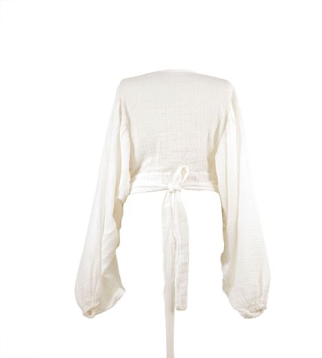 SELENE CROP T0286 OFFWHITE resmi