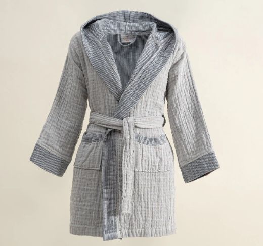 MELİNDA BORNOZ LACİVERT resmi