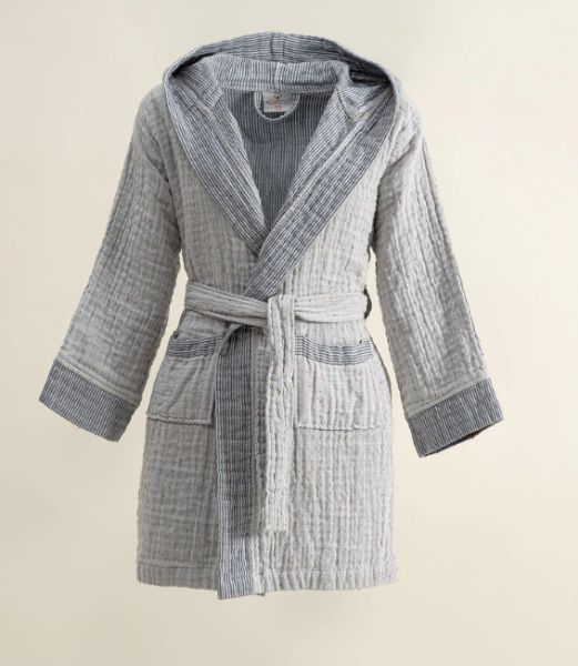 MELİNDA BORNOZ LACİVERT resmi