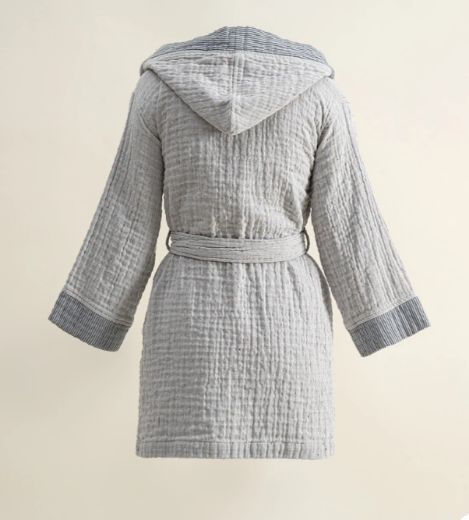 MELİNDA BORNOZ LACİVERT resmi