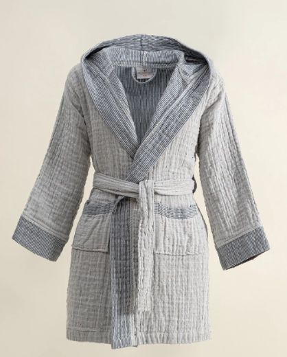 MELİNDA BORNOZ LACİVERT resmi