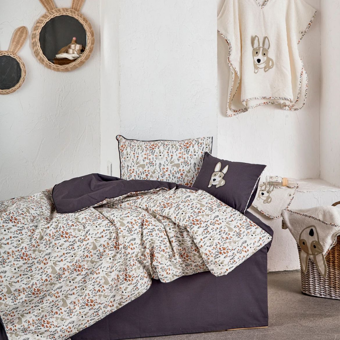 DAGİ BEBEK NEVRESİM SETİ GRİ resmi