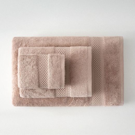 AURALINE 3 LÜ HAVLU SET PUDRA resmi