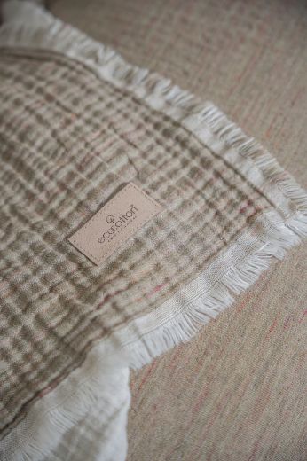 MUNA PİKE TAKIMI 240*260 YEŞİL-KREM resmi