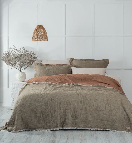 MUNA PİKE TAKIMI 180*240 YEŞİL-TERRA resmi