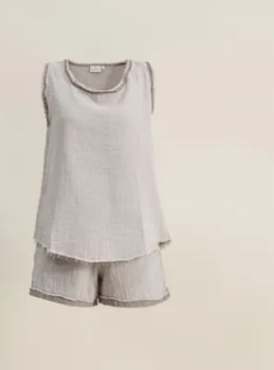 MELSA KADIN ŞORTLU TAKIM GRİ resmi