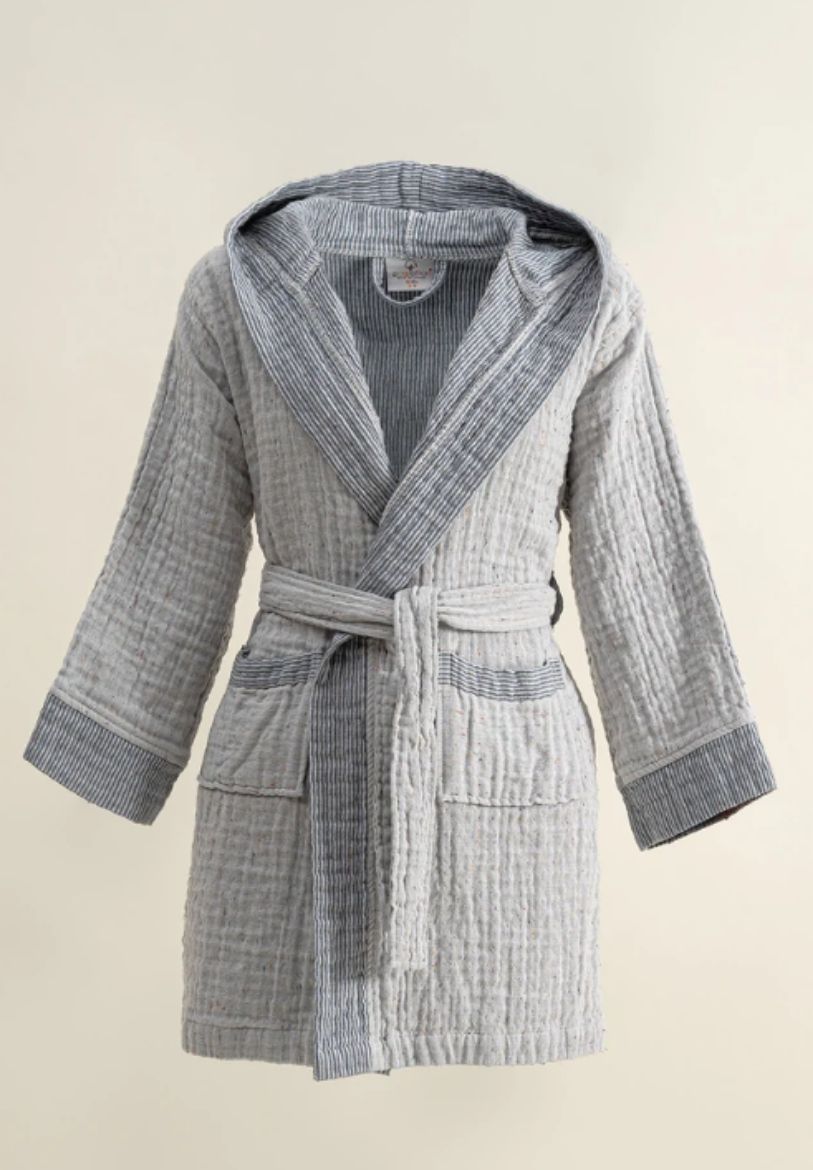 MELİNDA BORNOZ LACİVERT resmi