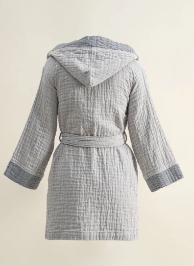 MELİNDA BORNOZ LACİVERT resmi