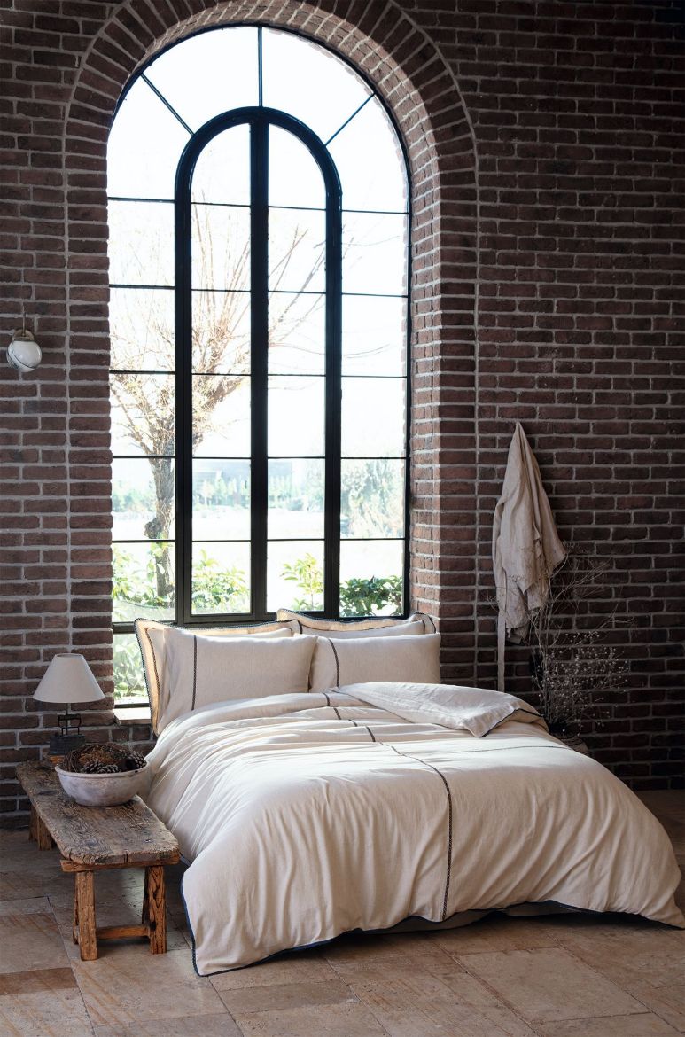 FARYA NEVRESİM TAKIMI BEJ resmi