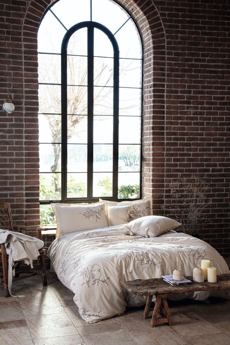 LİBERA NEVRESİM TAKIMI KREM-BEJ resmi