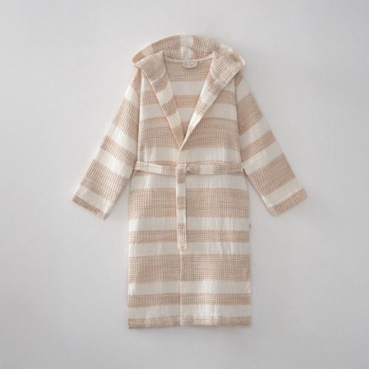 İKRA KADIN BORNOZ BEJ resmi