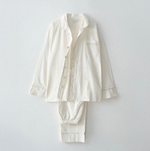 REYA ERKEK PİJAMA TAKIMI KREM resmi