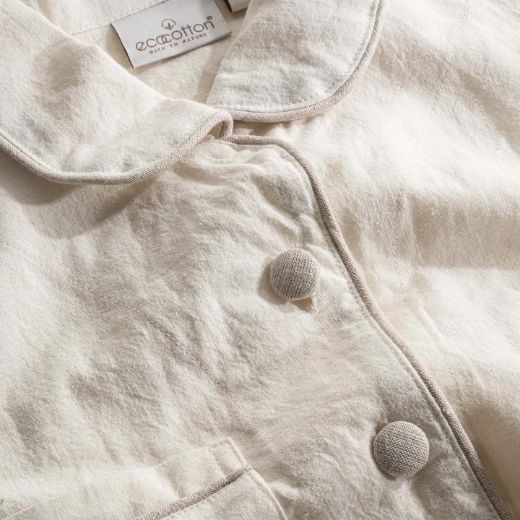 REYA BAYAN PİJAMA TAKIMI KREM resmi