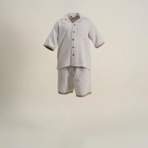 ALİNDA ERKEK ŞORTLU PİJAMA TAKIMI HAKİ resmi