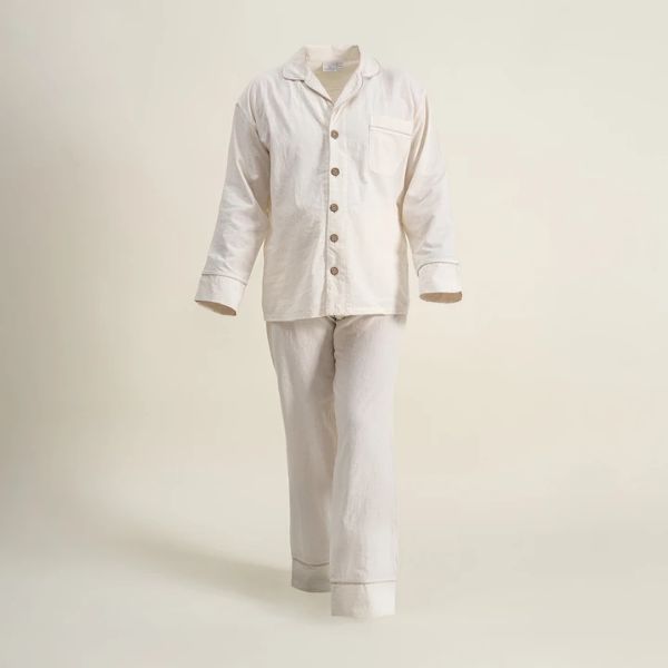 REYA ERKEK PİJAMA TAKIMI KREM resmi