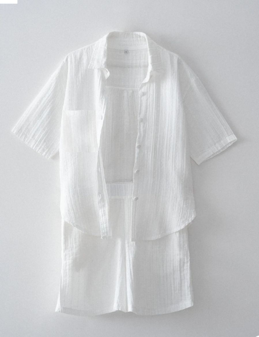 ZEYNA KADIN ŞORTLU PİJAMA TAKIMI KREM resmi