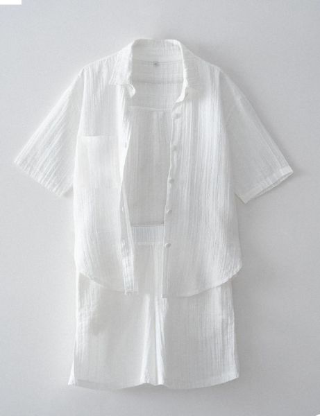 ZEYNA KADIN ŞORTLU PİJAMA TAKIMI KREM resmi