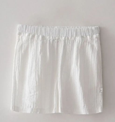 ZEYNA KADIN ŞORTLU PİJAMA TAKIMI KREM resmi