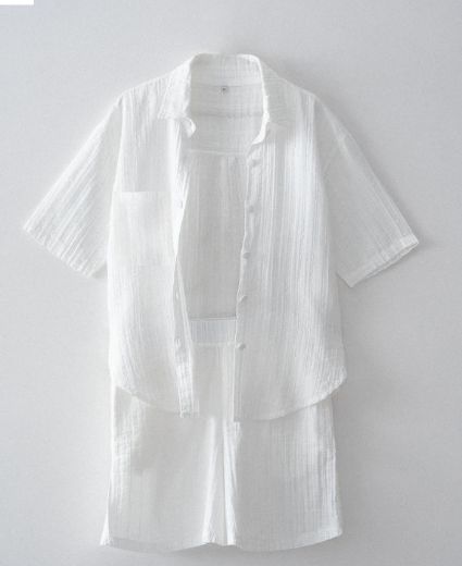 ZEYNA KADIN ŞORTLU PİJAMA TAKIMI KREM resmi