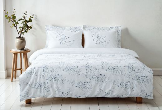 LAVENA NEVRESİM TAKIMI KREM-LİLA  resmi