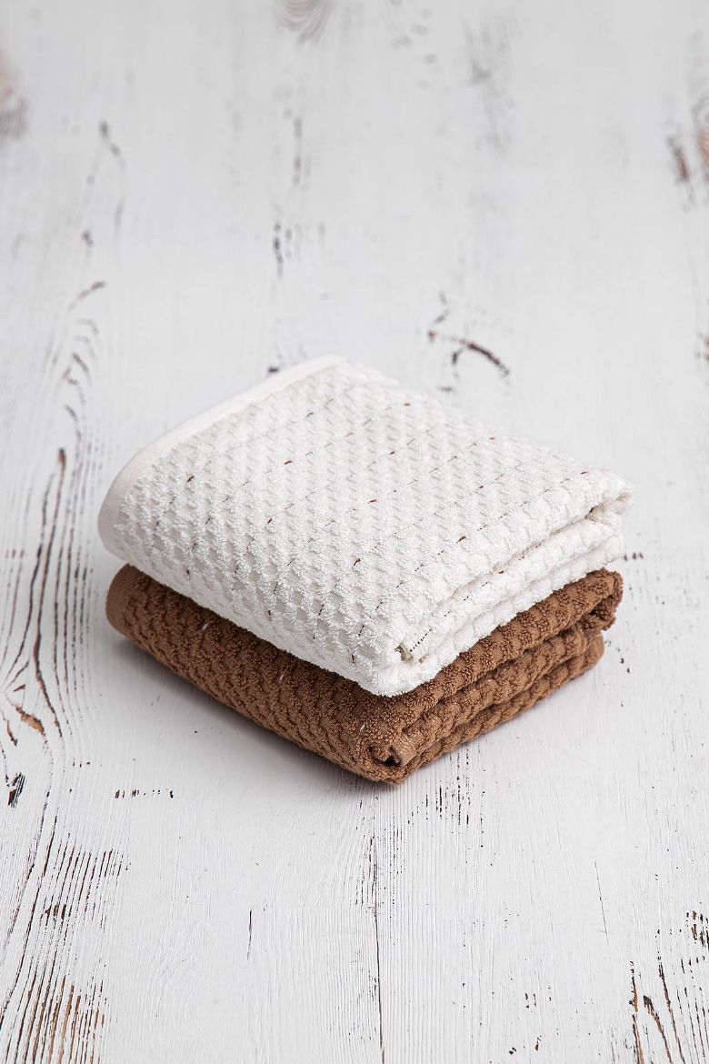 PARLA 2 Lİ SET KREM-KAHVE resmi