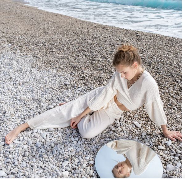 ESTEL PANTOLON OFF WHİTE resmi