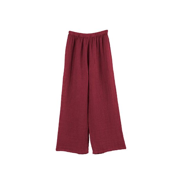 AMALFİ PANTALON RUSTİK BORDO resmi