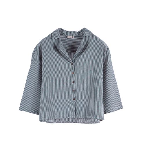 NINA GÖMLEK T0062 LACIVERT resmi