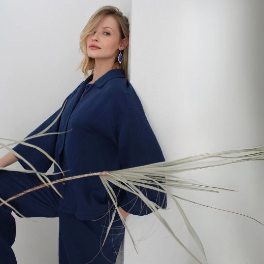 OPIA PANTOLON T1359 LACIVERT resmi