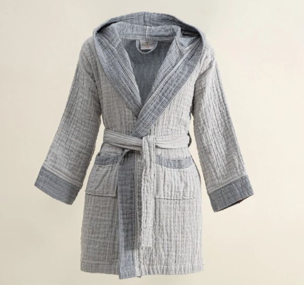 MELİNDA BORNOZ LACİVERT resmi