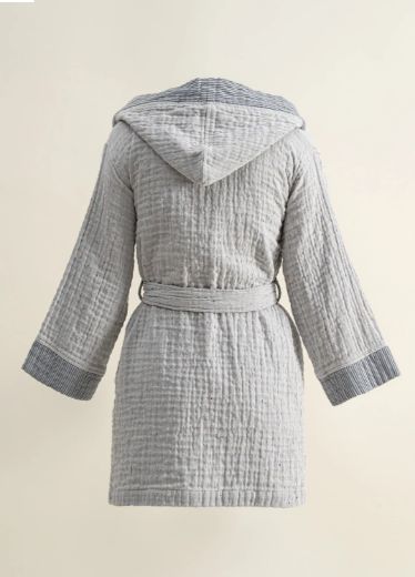 MELİNDA BORNOZ LACİVERT resmi