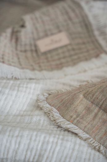 MUNA PİKE TAKIMI 240*260 YEŞİL-KREM resmi