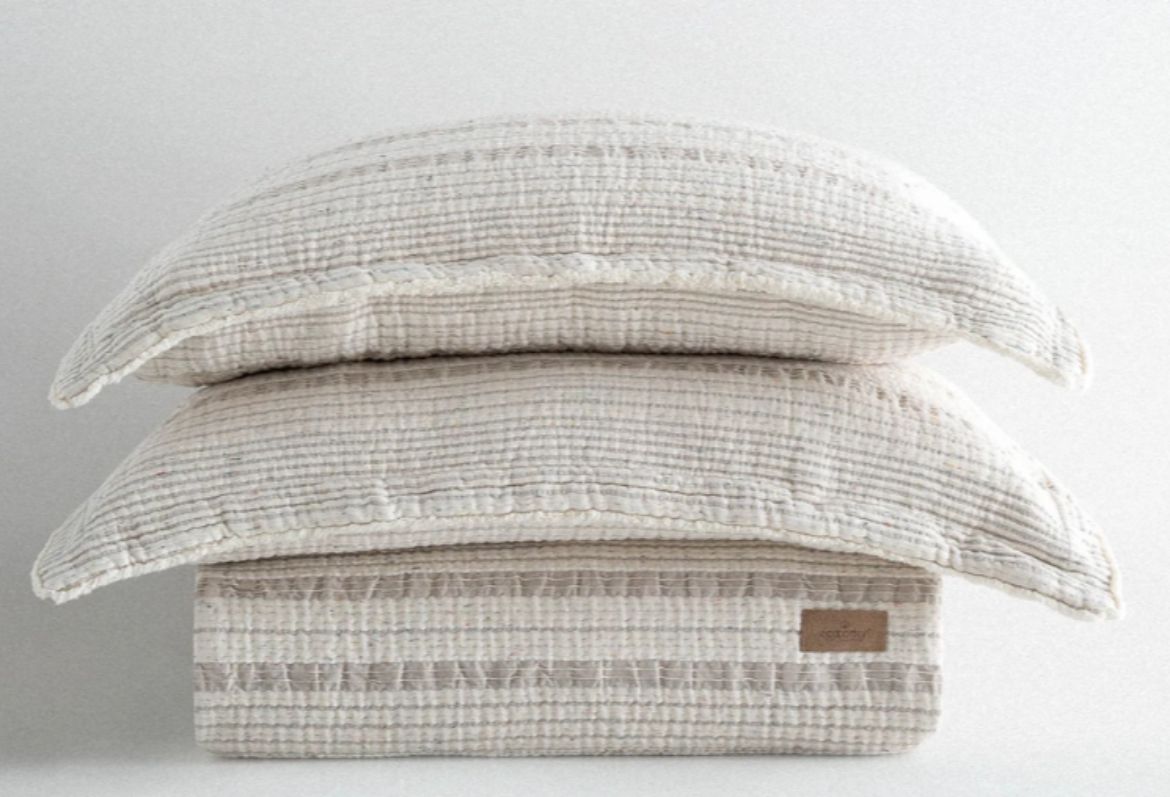 HİVDA PİKE TAKIMI BEJ resmi