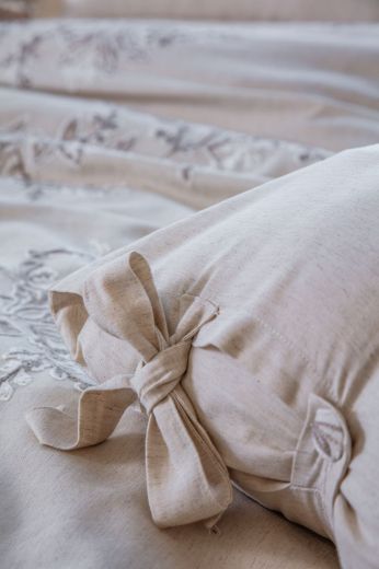 LİBERA NEVRESİM TAKIMI KREM-BEJ resmi