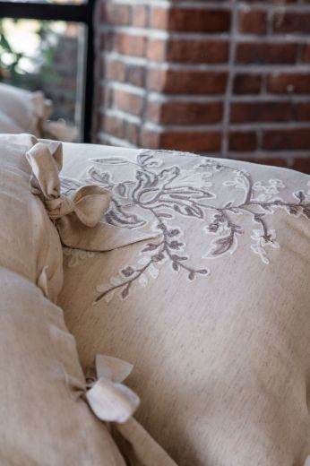 LİBERA NEVRESİM TAKIMI KREM-BEJ resmi