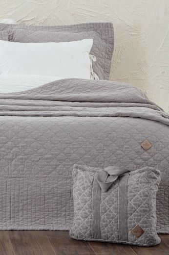 REHA YATAK ÖRTÜSÜ GRİ resmi