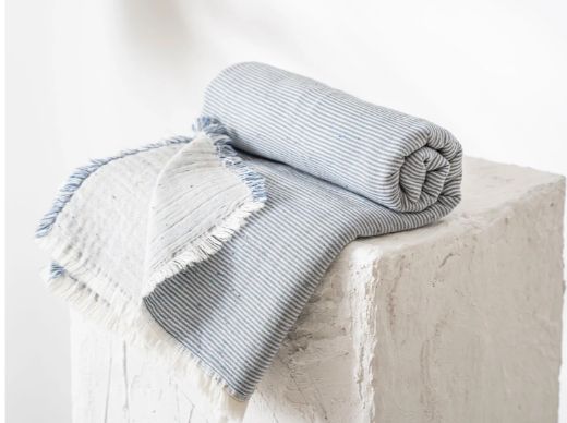 MELİNDA BEBEK YATAK ÖRTÜSÜ LACİVERT resmi