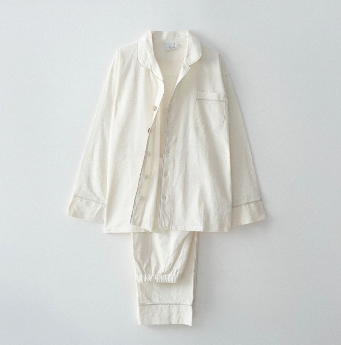 REYA ERKEK PİJAMA TAKIMI KREM resmi