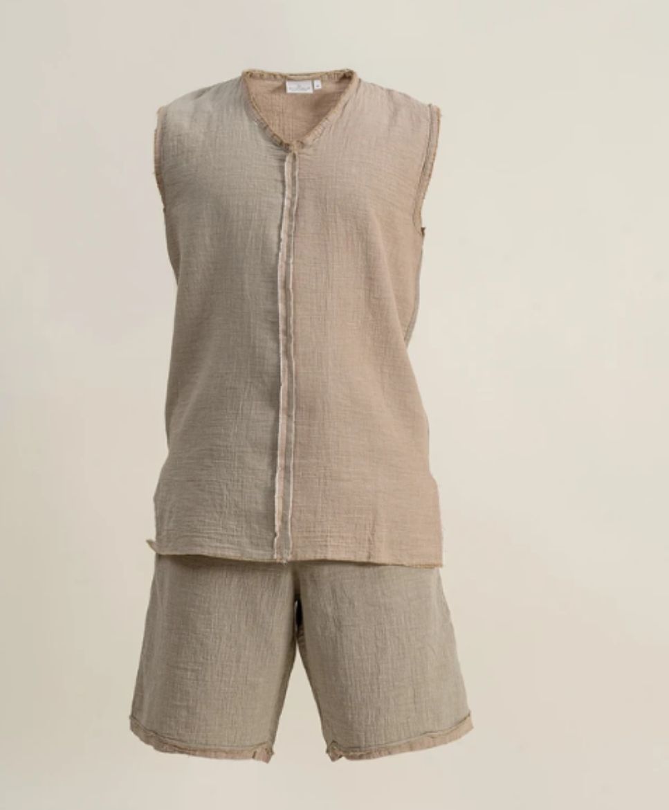 MELSA ERKEK ŞORTLU PİJAMA TAKIMI YEŞİL resmi