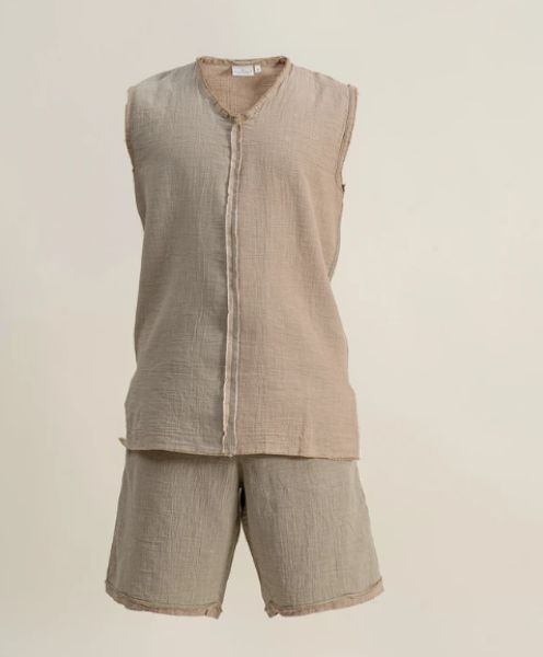 MELSA ERKEK ŞORTLU PİJAMA TAKIMI YEŞİL resmi