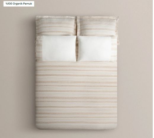 İKRA NEVRESİM TAKIMI KREM/BEJ resmi