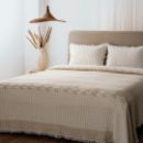 ALİNA PİKE TAKIMI KREM